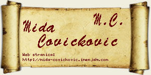 Mida Čovičković vizit kartica